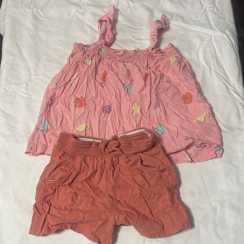 Pink and Orange Toddler Outfit